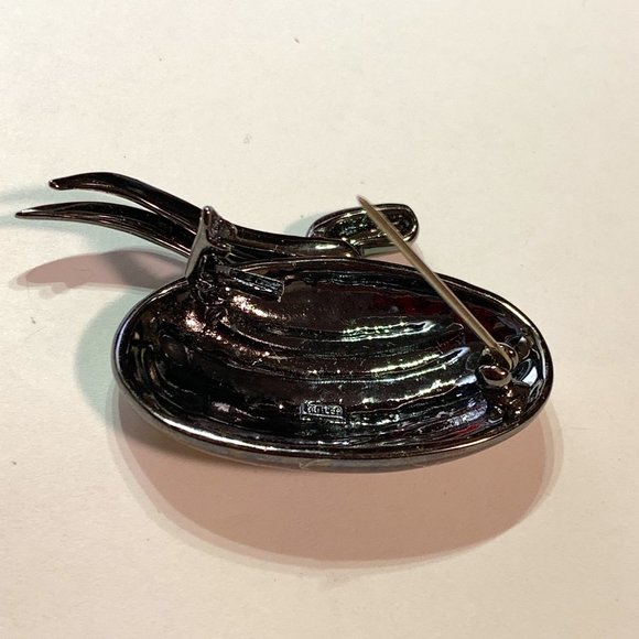 💝Vintage Butler Rhinestone Brooch 1980s - Picture 6 of 7